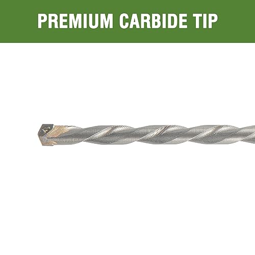 7/32" x 6" Masonry Drill Bits 7/32 inch Concrete Hammer Drill Bits Carbide Tipped, for Cement, Brick, Stone, 2 Pack, Hex Shank - size: 7/32" - 2 Pack