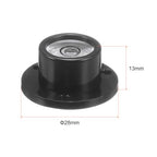 HARFINGTON Round Bubble Level 28x13mm Mini Circular Bullseye Spirit Levels for Leveling Camera Tripod Telescope Workshop Turntable Pictures Frame, White