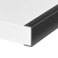 Rubber Edge Trim, Self-Adhesive U Shaped Edge Protector for Plywood, Cabinet, 1-5/8" Wood Edge Banding, Flexible Furniture Repair, EPDM Material, Fit 1-5/8"(41mm), Length 10Ft, Black - size: Fit 1-5/8"- L10'