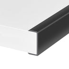 Rubber Edge Trim, Self-Adhesive U Shaped Edge Protector for Plywood, Cabinet, 1-5/8" Wood Edge Banding, Flexible Furniture Repair, EPDM Material, Fit 1-5/8"(41mm), Length 10Ft, Black - size: Fit 1-5/8"- L10'