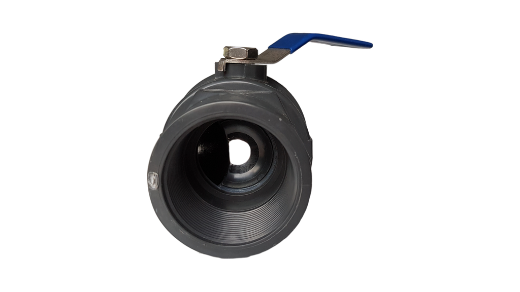 PP 3/4" BSPF Stopcock with Stainless Steel Ball Valve and Handle