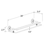 Open Box - Ginger 2635T-24/PN 24" Gallery Shelf from the London Terrace Collection