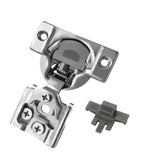 Berta (10 pcs) 1/2" Overlay Cabinet Door Hinges, 90 Degree Restricted Opening Angle Soft Closing Face Frame Hinges, 6-Ways 3-Cam Adjustment, Concealed Kitchen Cabinet Door Hinges with Screws - size: 1/2" Overlay