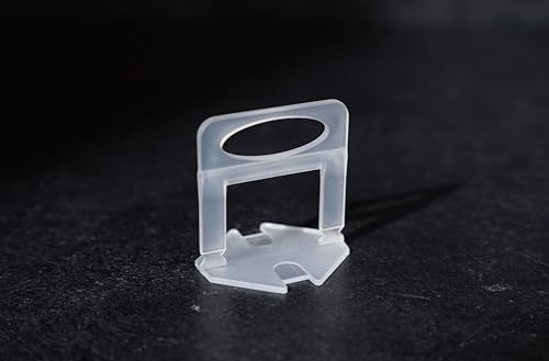 Tile Leveling System Clips- Tile Spacers Clips Tile Tools- Tile Installation Tools for Professional Ceramic Tile and Stone Installation. (500 Clips 1/16") - size: 500 Clips 1/16"