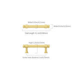 9BUILD 10 Pack 3 Inch Brushed Gold Cabinet Pulls,Kitchen Hardware - color: Brushed Gold, size: 3"/76MM Hole Center