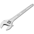 MAXPOWER 18" Adjustable Wrench, 2-1/8" Jaw Opening, Tapered Handle - size: 18"