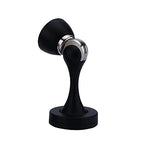 Solid Mental Magnetic Door Stop, Wall Mounted, Black - color: Black