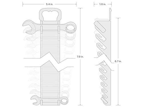 TEKTON Stubby Combination Wrench Set, 8-Piece | WRN01066 - size: 8-Piece (5/16-3/4 in.), style: Holder