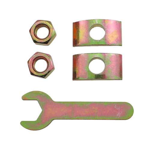 6PCS Solid Half Moon 1 in 1 Wrench Countertop Connector 8x100mm Desktop Fastener Bolt Nut Connector Matching Fixed Countertop Furniture Woodworking Headboard Connection Kit - size: 8X100mm