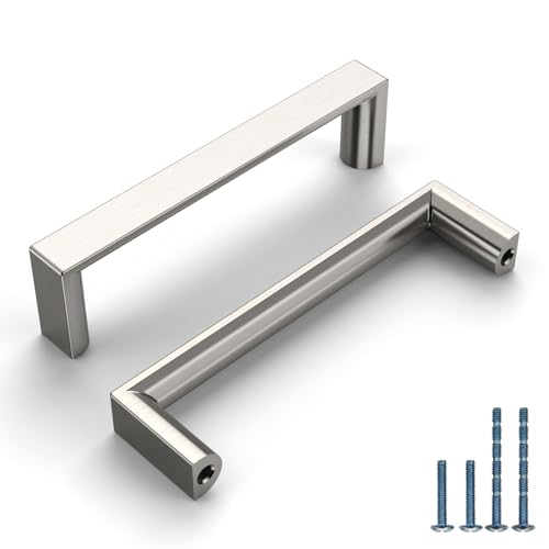 10 Pack 3 Inch Brushed Nickel Cabinet Pulls, Kitchen Hardware - color: Brushed Satin Nickel, size: 3"/76MM Hole Center, style: 10 Pack