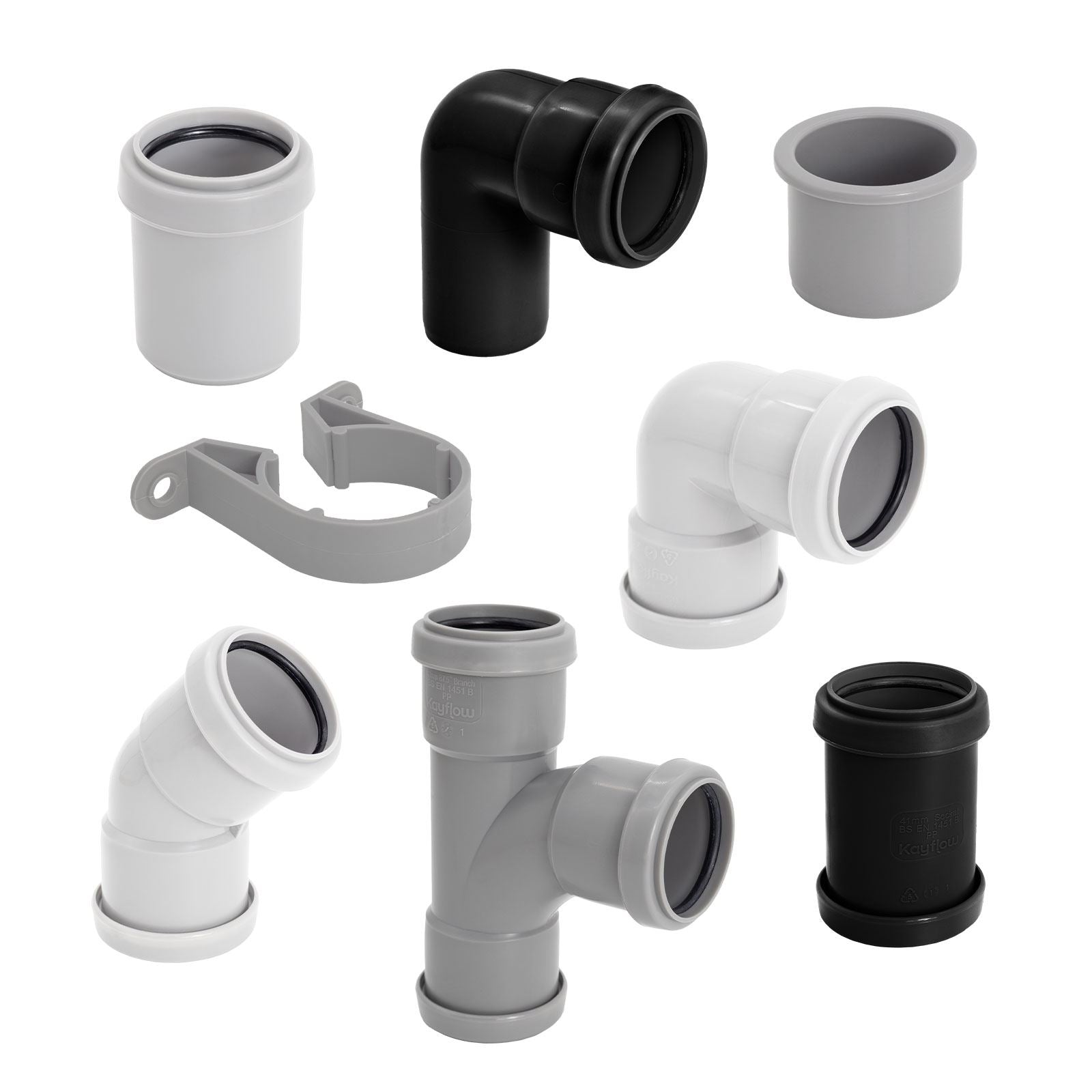 Kayflow 40mm Push-Fit Waste Water Parts