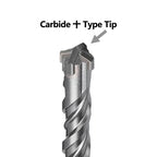 3/8 x 18 SDS Max Rotary Hammer Drill Bit, 10x460mm Masonry Drill Bit - size: 10mm ( 3/8 in ) Diameter, style: Length :460mm / 18 inch