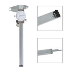 0-6 inch Dial Caliper Measuring Tool Imperial Stainless Steel 4-Way Dial Caliper 0.001" Shockproof with Plastic Case