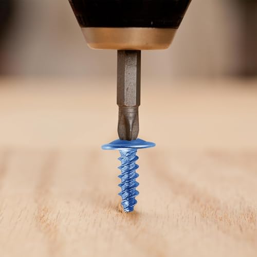 Wensilon（500 pcs）#4×3/4" Phillips Truss Head Wood Screws Galvanizing Quick Metal Self Tapping. - color: Silver, size: #4×3/4"