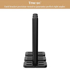 8pcs Wall Shelf Brackets Heavy Duty Floating Shelf Bracket Hidden,Invisible Black Shelving Brackets Decorative Floating Shelf Hardware Heavy Duty,Metal Shelf Support Bracket(4"-8pcs) - size: 4 inch-8pcs