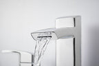 Open Box - Pfister LG49-DF2C Kenzo Widespread Bathroom Faucet with Metal Pop-Up Assembly