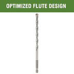 1/4" x 6" Masonry Drill Bits 1/4 inch Concrete Hammer Drill Bits Carbide Tipped, for Cement, Brick, Stone, 2 Pack, Hex Shank - size: 1/4" - 2 Pack