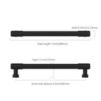 Asidrama Matte Black Kitchen Cabinet Pulls,6.3 Inch,10 Pack - color: Matte Black, size: 6.3" Hole Center