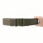 Security EMS EMT Firefighters Work Belt 2" Wide Camping Hiking Utility Tool Belt Airsoft Paintball Gear Holster Belt - color: Green(2 Inch Width), size: X-Large
