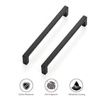 Ravinte Matte Black Square & Solid Cabinet Handles,6-1/4 Inch,15 Pack - size: 6-1/4 Inch Hole Center
