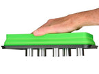 Collapsible Magnetic Parts Tray Set - 3 Different Size Tool Trays - Green - color: Green