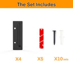 Getlay 4 Pack Fence-to-Wall Hook for Dog Playpen, Fence Accessories，Black