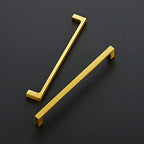 Ravinte Brushed Brass Solid Pulls Cabinet Handles 7-1/2 Inch 5 Pack - size: 7-1/2 Inch Hole Center