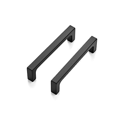 Ravinte Matte Black Square & Solid Cabinet Handles,3-3/4 Inch,15 Pack - size: 3-3/4 Inch Hole Center