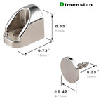 Keenkee 4 Set Magnetic Cabinet Door Catches, Nickel Color - color: Nickel