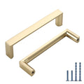 10 Pack 3 Inch Brushed Gold Cabinet Pulls, Kitchen Hardware - color: Brushed Gold, size: 3"/76MM Hole Center, style: 10 Pack