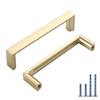 10 Pack 3 Inch Brushed Gold Cabinet Pulls, Kitchen Hardware - color: Brushed Gold, size: 3"/76MM Hole Center, style: 10 Pack