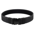 Security EMS EMT Firefighters Work Belt 2" Wide Camping Hiking Utility Tool Belt Airsoft Paintball Gear Holster Belt - color: Black(2 Inch Width), size: XX-Large