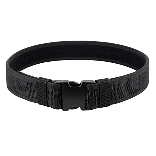 Security EMS EMT Firefighters Work Belt 2" Wide Camping Hiking Utility Tool Belt Airsoft Paintball Gear Holster Belt - color: Black(2 Inch Width), size: XXX-Large