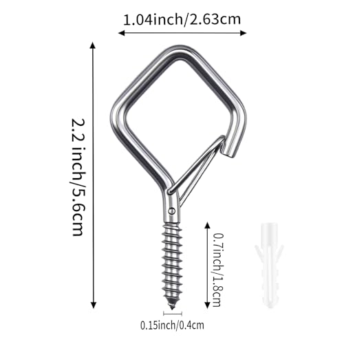 108 Pcs 304 Stainless Steel Ceiling Hooks for Plants & Lights - size: 108PCS