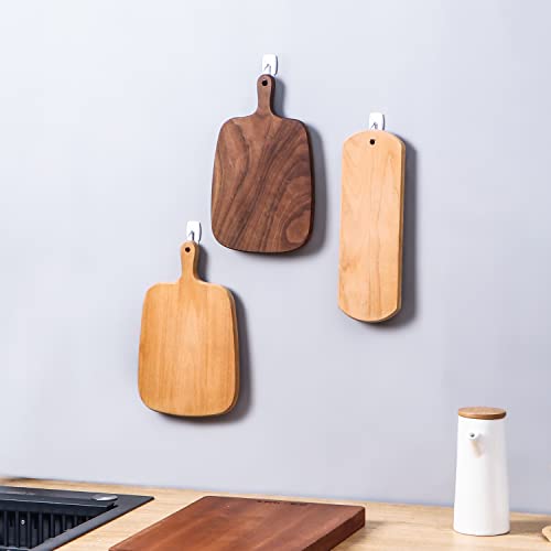 MOVELYST White Wall Hooks for Hanging, 32 Hooks+40 Strips, Value Pack (S) - size: Small, style: White-32+40