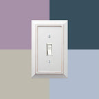 Amerelle 4040DDW Savannah Wallplate, 1 Duplex, Wood, Distressed White, 1-Pack - color: Distressed White, size: 1 Duplex