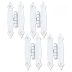 T Tulead White H-Shape Hinges Flush Mount Hinge 4PCS - color: White-4PCS