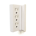 Cable Matters 2-Pack 6 Outlet Splitter, Grounded Side Access Wall Tap