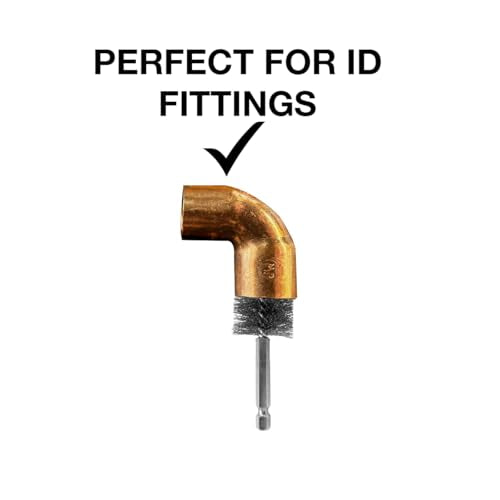 WICKED Professional ID Copper Tube Pipe Cleaner Replacement Brushes (1/2” (2-Pack)) - style: 1/2” (2-Pack)
