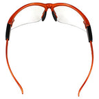 Global Vision Safety Shop Glasses - color: Orange Frame/Clear Lens