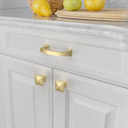 Amerdeco 10 Pack Brushed Gold Cabinet Pulls 3" - color: Brushed Gold, size: 3" hole center