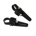 Universal-Fit 360° Adjustable 1.0" Tubular Clamp Light Mounts for Offroad LED Light Bar Easy Positioning on Trucks & SUV Tube Surface, High-Grade Light Weight Aluminum, Black Sleek Finish, 2 PCS Set - size: 1"(25mm)