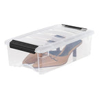 IRIS USA 10-Pack 6 Quart Storage Bins with Lids, Clear - color: Clear, size: 6 Qt, style: 10 Pack