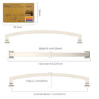 Amerdeco 10 Pack Brushed Satin Nickel Cabinet Pulls 7.5" - color: Brushed Satin Nickel, size: 7.5" hole center