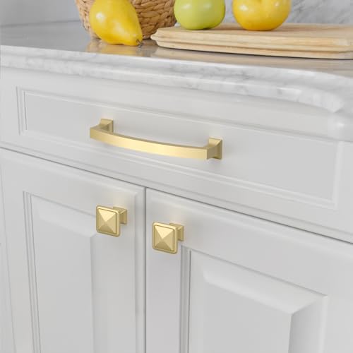 Amerdeco 10 Pack Brushed Gold Cabinet Pulls 7.5" - color: Brushed Gold, size: 7.5" hole center