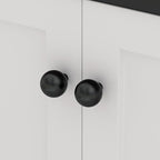 Goldenwarm 10 Pack Black Cabinet Knobs Kitchen Knobs for Cabinets - color: Black