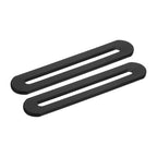 uxcell 2Pcs Adjustable Flat Mending Plate Support with Slot, 3.54 x 0.75 Inch Stainless Steel Slotted Straight Brace Brackets for Wooden Furniture, Black - size: 3.54 x 0.75 Inch