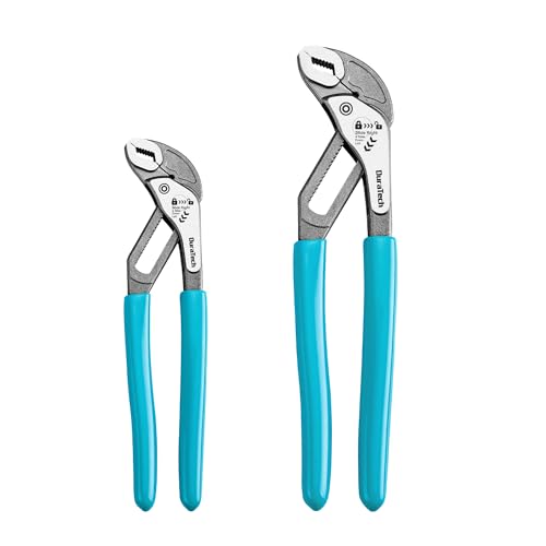 DURATECH 2-Piece Water Pump Pliers Set(8" & 10"), Groove Joint Pliers - style: 8"&10"