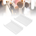 Pilipane 2PCS Makeup Brush Holder Clear Acrylic Horizontal Brush Drying Rack Organizer for Paint Brushes Vanity Table Accessory