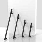 10 Pack Matte Black Cabinet Pulls 3 Inch(76mm) Kitchen Cabinet Handles Solid Zinc Alloy Cabinet Hardware Drawer Pulls - color: Matte Black, size: 3" Hole Center